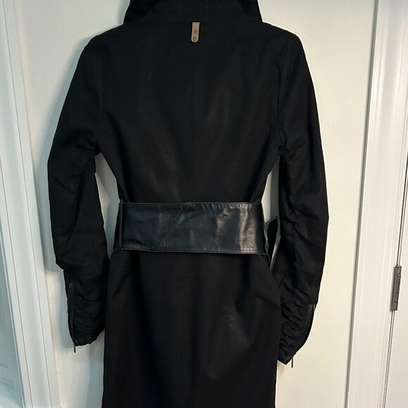 Mackage Trench Coat in Black Size PSmall - Picture 8 of 16